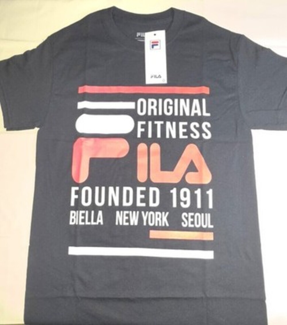 Fila Original Fitness Founded 1911 Biella New York Seoul Graphic T-Shirt -XLARGE
